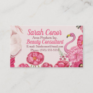Carte De Visite Floral Beauty Consultant