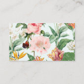 Carte De Visite Floral Beauty Consultant (Dos)