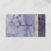 Carte de visite Floral Bleu (Dos)