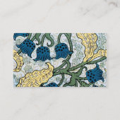 Carte De Visite Floral Blue Flowers Lily Valley Répétition (Dos)
