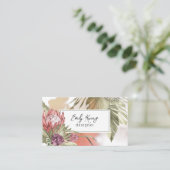 Carte De Visite Floral Boho coloré (Debout devant)