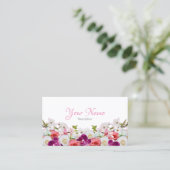 Carte De Visite Floral Business Card - II (Debout devant)