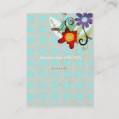 Carte de visite floral chaud (Dos)