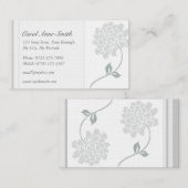 Carte de visite floral chic (Devant / Derrière)