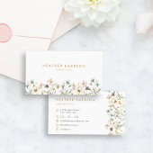Carte de visite floral chic