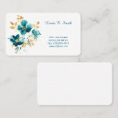 Carte de visite Floral Classic (Devant / Derrière)