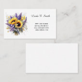 Carte De Visite Floral Classic Calling Card (Devant / Derrière)