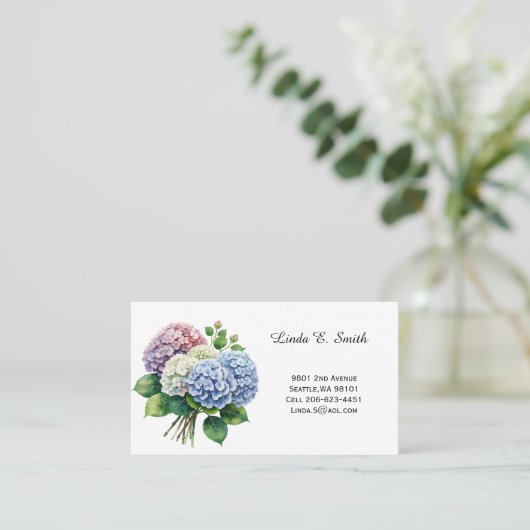 Carte De Visite Floral Classic Calling Card (Debout devant)