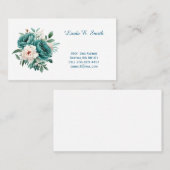 Carte De Visite Floral Classic Calling Card (Devant / Derrière)