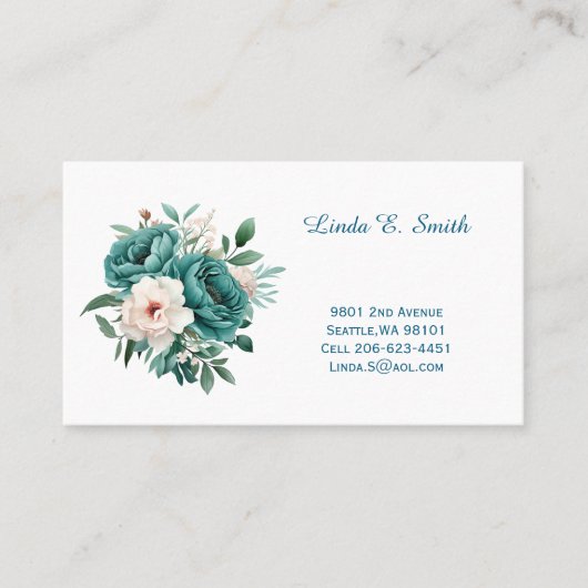 Carte De Visite Floral Classic Calling Card (Devant)