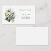 Carte de visite Floral Classique (Devant / Derrière)