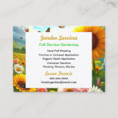 Carte De Visite Floral coloré (Devant)