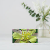 Carte de visite floral Columbine (Debout devant)