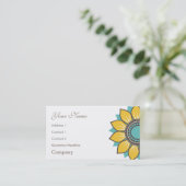 Carte De Visite Floral Daisy Design moderne tendance (Debout devant)