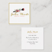 Carte de visite floral d'aquarelle (Devant / Derrière)