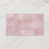 Carte de visite floral d'aquarelle d'iris (Dos)