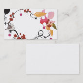 Carte de visite floral de cadre (Devant / Derrière)