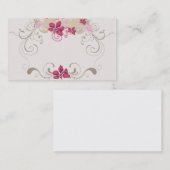 Carte de visite floral de cadre (Devant / Derrière)