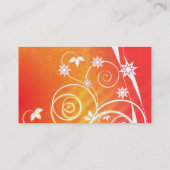 Carte de visite floral de dessin (Dos)