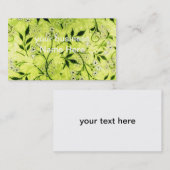 Carte de visite floral de jasmin (Devant / Derrière)