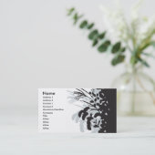 Carte de visite floral de kimono (Debout devant)