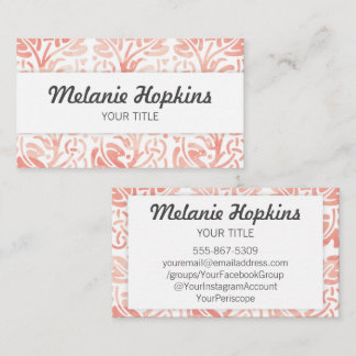 Carte de visite floral de la terre de motif de