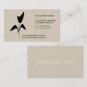 Carte de visite floral de logo de fleuriste de (Devant / Derrière)