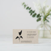 Carte de visite floral de logo de fleuriste de (Debout devant)