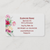 Carte de visite Floral de pays personnalisé (Devant)