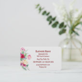 Carte de visite Floral de pays personnalisé (Debout devant)