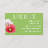 Carte De Visite Floral de Pretty Poppies (Dos)