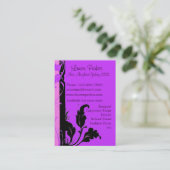 Carte de visite floral de reconstitution (Debout devant)