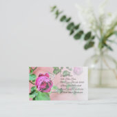 Carte de visite floral de rose d'Irlandais (Debout devant)