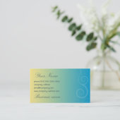 Carte de visite floral de style (Debout devant)