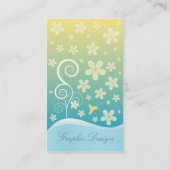 Carte de visite floral de style (Dos)
