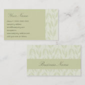 Carte de visite floral de vigne (Devant / Derrière)