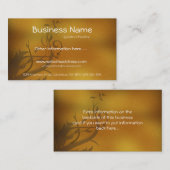 Carte de visite floral de vignes/feuille de chute (Devant / Derrière)