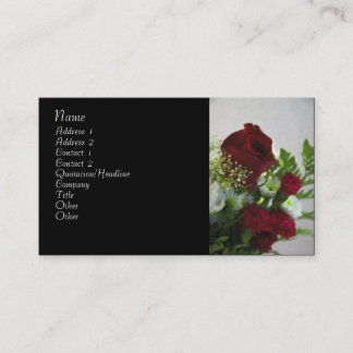 Carte de visite floral décoratif