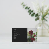 Carte de visite floral décoratif (Debout devant)