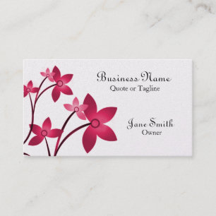 Carte de visite floral d'élégance d'éblouisseme