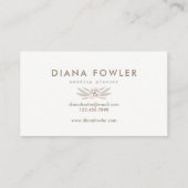 Carte de visite floral délicieux (Dos)