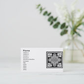 Carte de visite Floral Design (Debout devant)