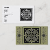 Carte de visite Floral Design (Devant / Derrière)