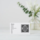Carte de visite Floral Design (Debout devant)