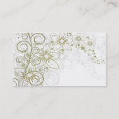 Carte de visite Floral Design (Dos)