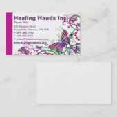 Carte de visite floral Design-1 (Devant / Derrière)