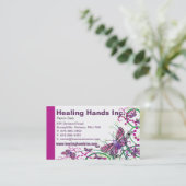 Carte de visite floral Design-1 (Debout devant)