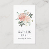 Carte De Visite Floral du milieu de l'été | vertical (Devant)