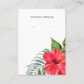 Carte De Visite Floral Earring Display Holder (Devant)