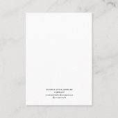 Carte De Visite Floral Earring Display Holder (Dos)